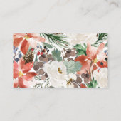 Winter Weihnachten Brautparty wie viele Unikate Begleitkarte (Rückseite)