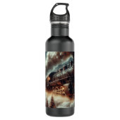 Winter/Weihnachten Edelstahlflasche (Vorderseite)