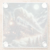 Winter/Weihnachten Glasuntersetzer (Rückseite)