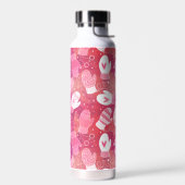 Winter Weihnachten Mittens Muster in Rosa Trinkflasche (Links)
