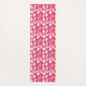 Winter Weihnachten Mittens Muster in Rosa Yogamatte (Rückseite)