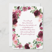 Winter Weihnachten niedliche Hirschbrause Einladung (Rückseite)