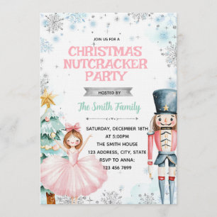 Winter-Weihnachten-Nussknacker-Party-Einladung Einladung