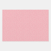 Winter Weihnachten Retro Inspiriert rosa Muster Geschenkpapier Set (Vorderseite 2)