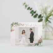 Winter Weihnachten Romantisches Hochzeitsfest Foto Postkarte (Stehend Vorderseite)