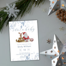 Winter Weihnachten Santa Baby Shower