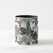 Winter, Weihnachten, Schnee, gefrorene Rose Zeichn Tasse (Zentrum)