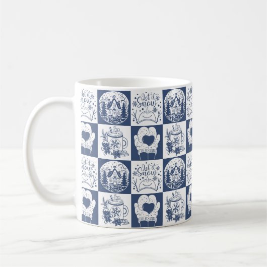 Winter Weihnachten Schnee Kaffeetasse (Links)