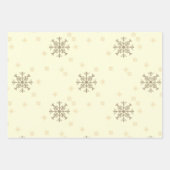 Winter Weihnachten Schneeflocken Blauer Schnee Geschenkpapier Set (Vorderseite 2)