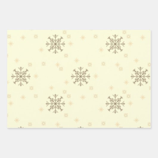 Winter Weihnachten Schneeflocken Blauer Schnee Geschenkpapier Set (Vorderseite 2)