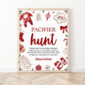 Winter Weihnachten Schnuller Hunt Baby Showspiel Poster