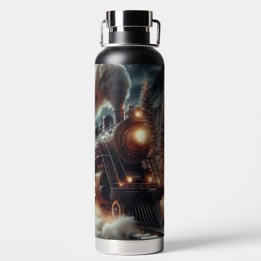 Winter/Weihnachten Trinkflasche (Rückseite)