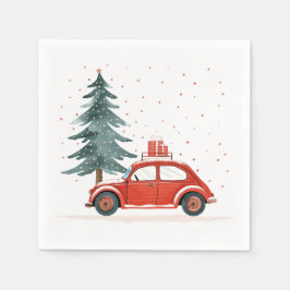 Winter, Weihnachten und Weihnachts-Feierlichkeiten Serviette