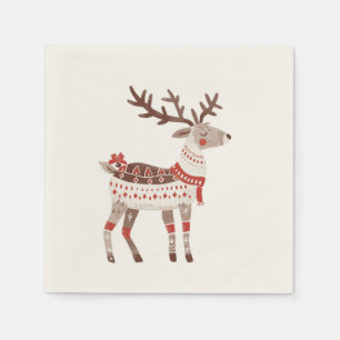 Winter, Weihnachten und Weihnachts-Feierlichkeiten Serviette