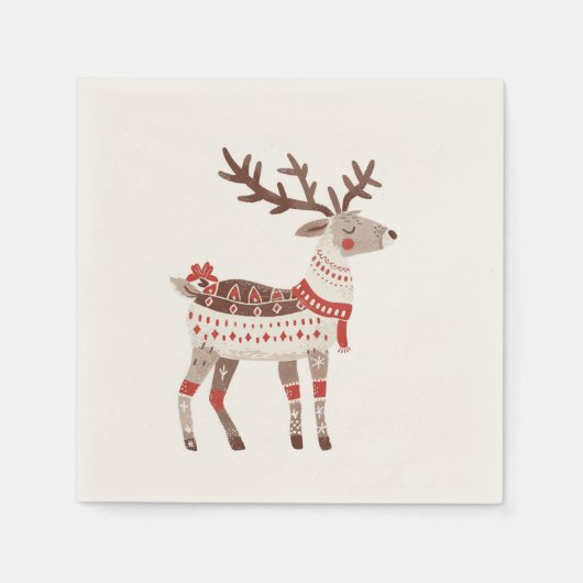 Winter, Weihnachten und Weihnachts-Feierlichkeiten Serviette (Vorderseite)