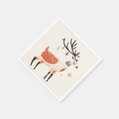 Winter, Weihnachten und Weihnachts-Feierlichkeiten Serviette (Ecke)