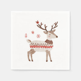 Winter, Weihnachten und Weihnachts-Feierlichkeiten Serviette