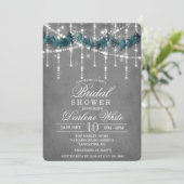 Winter Weihnachten Urlaub Bridal Dusche Einladung (Stehend Vorderseite)