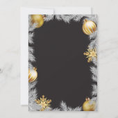 Winter Weihnachten Urlaub Bridal Dusche Einladung (Rückseite)