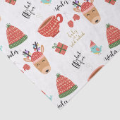 Winter Weihnachten Weihnachten Rustikale Kraft Lan Seidenpapier (Ausschnitt)