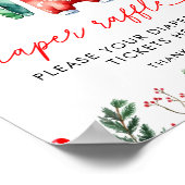 Winter Weihnachten Weihnachtsduschdusche Windelwan Poster (Ecke)