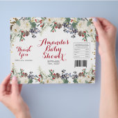 Winter-Weihnachten-Weiß-Blumen-Chip-Tüten-Verpacku Flyer (Hand)