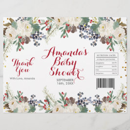 Winter Weihnachten Weißer Chip Beutel Wrapper Flyer