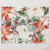 Winter Weihnachten Weißer Chip Beutel Wrapper Flyer (Hinten)