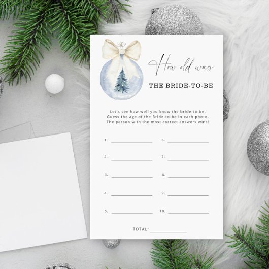 Winter Weihnachten Wie alt war die Braut zu sein