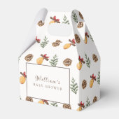 Winter Weihnachts Blume Pattern Kinderdusche Geschenkschachtel (Vorderseite)