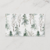 Winter Weihnachts-Blumenzuchtkarte Begleitkarte (Rückseite)