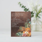 Winter Weihnachts Pine Bouquet Wood Wedding (Stehend Vorderseite)