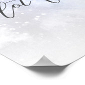 Winter Weihnachts - Schokolade Bar Baby Dusche Poster (Ecke)