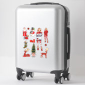 Winter Weihnachts Sweater Niedlich Xmas Pajamas Aufkleber (Koffer)