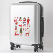 Winter Weihnachts Sweater Niedlich Xmas Pajamas Aufkleber (Koffer)
