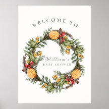 Winter Weihnachtsbad Baby Dusche Willkommen