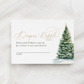 Winter Weihnachtsbaum Babydusche Windelwanne Begleitkarte