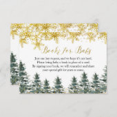 Winter Weihnachtsbaum Kinderduschbücher für Baby Begleitkarte (Vorne/Hinten)