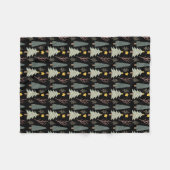 Winter Weihnachtsbaum Muster Woods Evergreen gemüt Fleecedecke (Vorderseite (Horizontal))