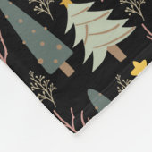 Winter Weihnachtsbaum Muster Woods Evergreen gemüt Fleecedecke (Ecke)