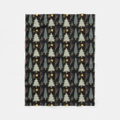 Winter Weihnachtsbaum Muster Woods Evergreen gemüt Fleecedecke (Vorderseite)