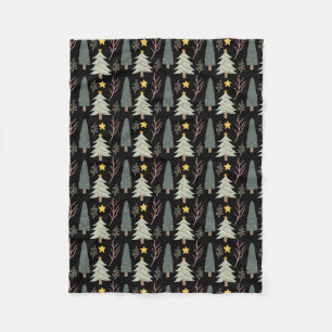 Winter Weihnachtsbaum Muster Woods Evergreen gemüt Fleecedecke