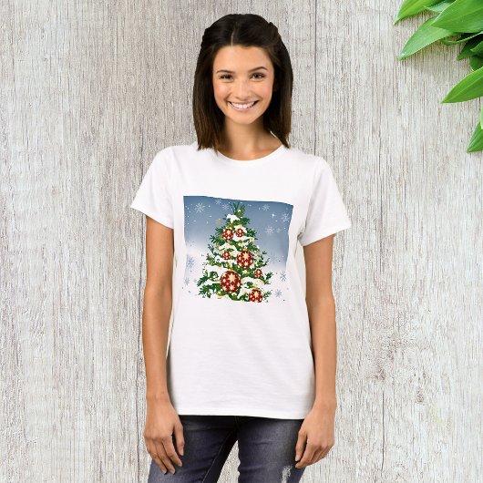 Winter Weihnachtsbaum Womens T - Shirt