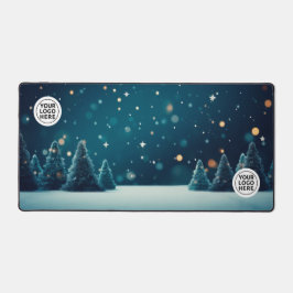 Winter Weihnachtsbaumen Schreibtisch Mat Mouse Pad Schreibtischunterlage