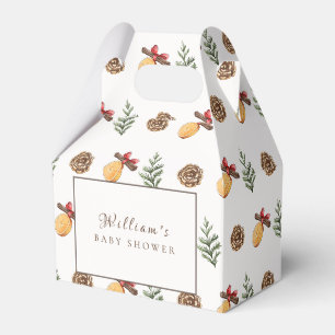 Winter-Weihnachtsblumenmuster-Baby-Party Geschenkschachtel