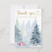 Winter Weihnachtsdusche Danke (Vorderseite)