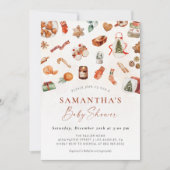 Winter Weihnachtsdusche Einladung (Vorderseite)