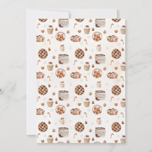 Winter Weihnachtsdusche Einladung (Rückseite)