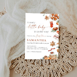 Winter Weihnachtsdusche Einladung