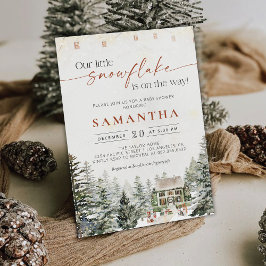 Winter Weihnachtsdusche Einladung